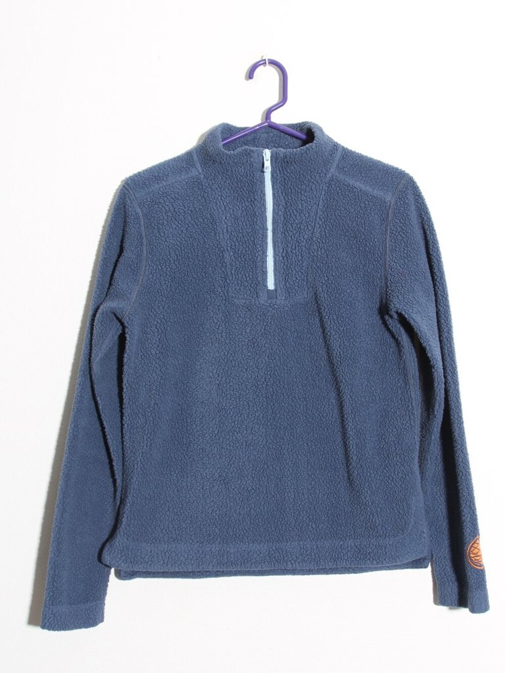 Stio Rawlins Shearling Fleece Half Zip Pullover Top Jacket Blue Wyoming Size XS